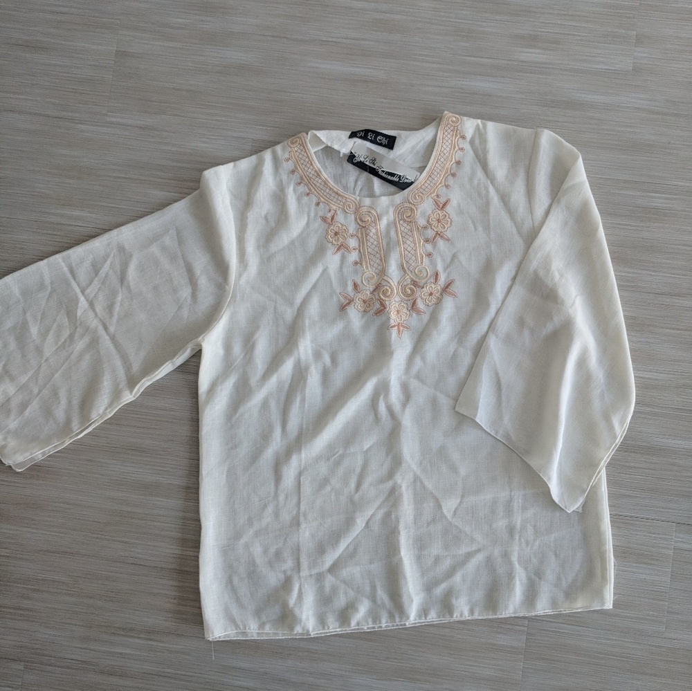 Off-white Embroidered tunic blouse - NWT